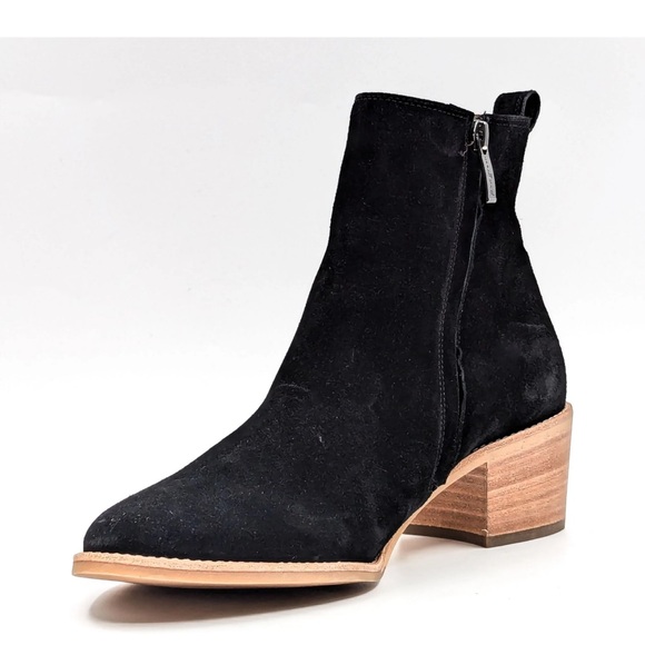 New without box PAUL GREEN WOMEN SANTE COWBOY ITALIAN BLACK SUEDE BOOTS SIZE main image 1